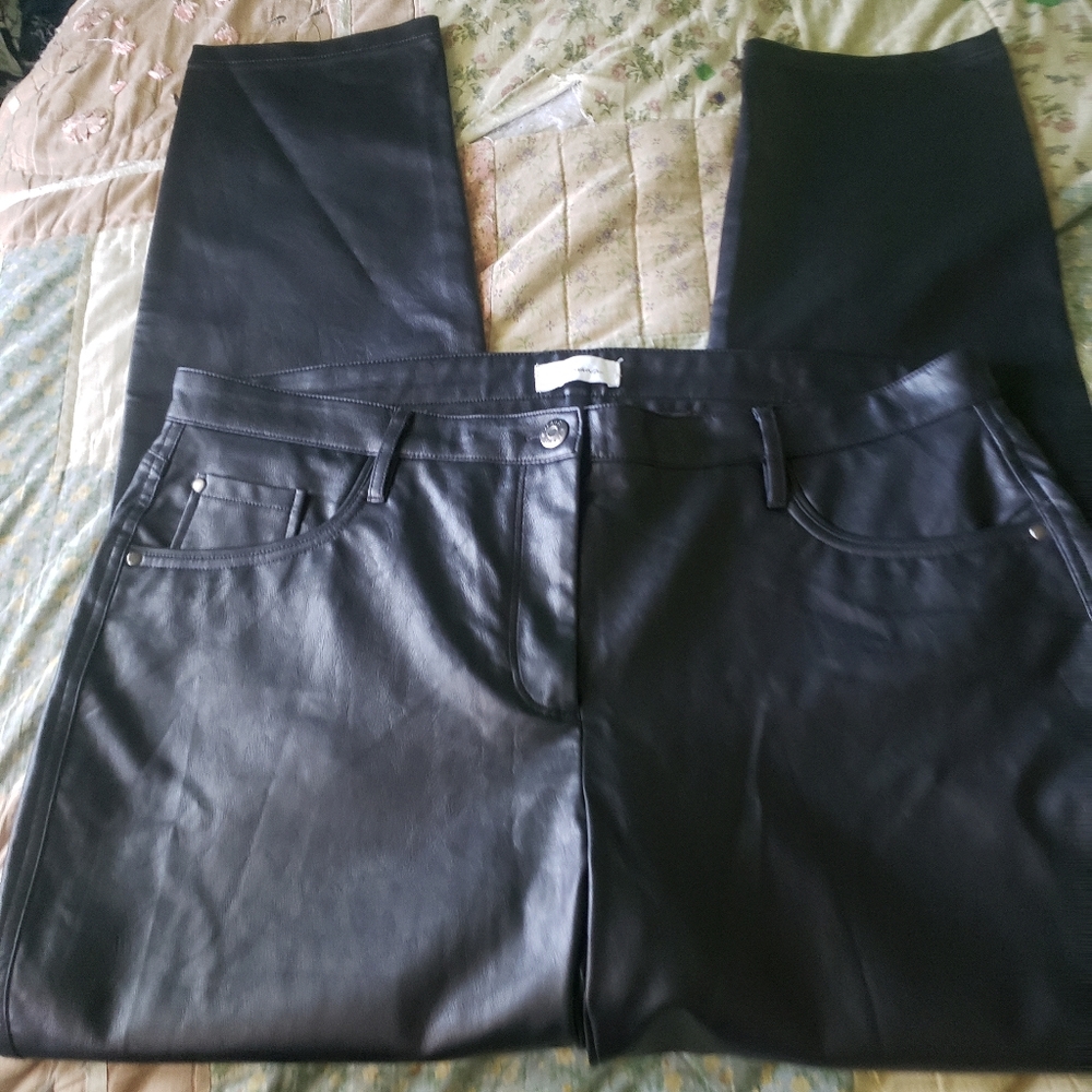 Reitman's Faux Leather Ladies Pants Size 17
